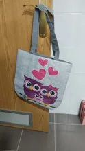 Bolso de mano informal con estampado Floral y búho para mujer, bolsa de compras femenina de uso diario, bolso de un solo hombro, sencillo, para playa