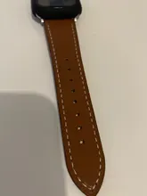 Correa de cuero de alta calidad para iWatch 40mm 44mm, correa de una sola vuelta para Apple watch 42mm 38mm Series 1 2 3 4 5 6 se