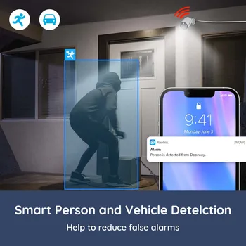 Reolink 12MP Ultra HD PoE IP Camera Smart Advanced Detection Alert Security Cam 2 way