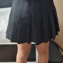 QRWR-minifaldas plisadas para mujer, faldas coreanas de cintura alta, a cuadros, sexys, con cremallera, 2020