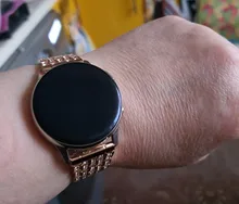 Correa de lujo para Samsung Galaxy watch 3 active 2, 20MM, 22MM, 42mm, 46mm, Gear s3, lazo de diamante de acero para xiaomi amazfit huawei