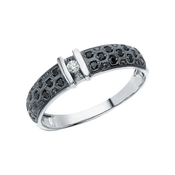 

Gold ring with diamonds sunlight sample 585