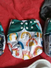 Happyflute 4 unids/set lavable ecológico tela cubierta de pañal ajustable reutilizable de tela pañales pañal de tela de fit 3-15kg bebé