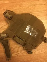 Dog-Harness Loop Dog-Molle-Vest Working Tactical with 2-Metal Buckle Hook Clip Handle