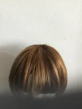 Ombre Bob corto peluca con flequillo recto brasileño pelucas de cabello humano rubio miel cabello humano pelucas completas con Bang cabello Remy