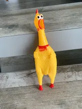 Toy Dog-Gadgets Rubber Chicken Pet-Dog Pet-Supplies Funny Squawking Yellow for Cat Screaming