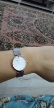 CURREN Simple Analog Quartz Watches for Women Stainless Steel Mesh Wristwatch Ladies