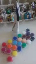 Juego de Mini dedos de 12 colores, Kit de herramientas para pintar con 2 pinceles azules, arte del pigmento, bricolaje, pintura de pared, juguete educativo para niños