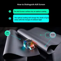 F1HALR Black Diamond ALR-1.5 Ambient Light Rejecting Edge Frame Projection Screen for Standard Long Throw Projector - Image 2