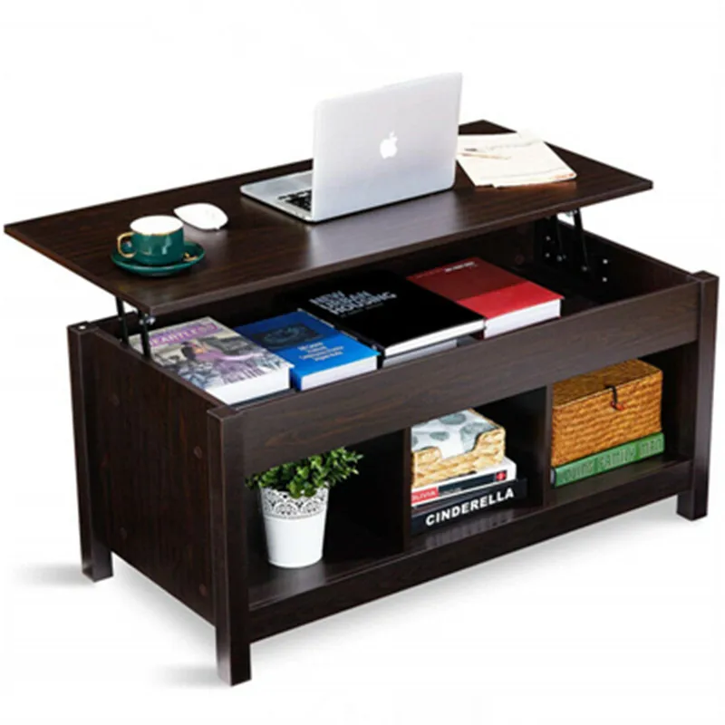 

Bedroom Stable Lift Top Coffee Table Dining Table W/ Hidden Storage Compartment & Storage Space and Lift Tabletop Space Saving