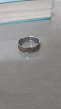 Sifisrri 8mm árabe islámica anillos con escrituras Acero inoxidable religioso oración musulmana banda Anillo para hombres regalo de joyas de fiesta Anillo