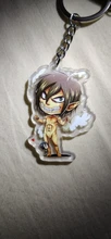 LLavero de ataque a Titan, colgante de llavero acrílico de doble cara, accesorios de Anime, llavero de dibujos animados, 2019