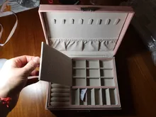 Jewelry-Box Gift-Box Velvet Space Large European High-Capacity Double-Layer