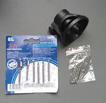 NEWONE 11Pcs HSS Woodworking Locator Set with Drill Bit,39mm Milling Burrs Carving Rotary