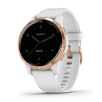 

Garmin vivoactive 4s white gps sports watch with goldrose buckle-40mm case-multisport-garmin pay-