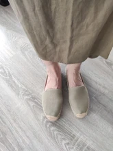 Casual Shoes Flats Espadrilles Breathable Loafers White Summer Woman Rubber Slip On Autumn