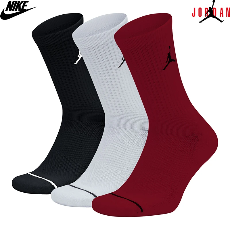 Original Nike Jordan Jumpman Dri-Fit Crew 3 Double Basketball Sports Socks-SX5545-011 | Спорт и развлечения