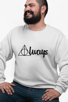 

Angemiel Wear Harry Potter Always White Men 'S Sweatshirt