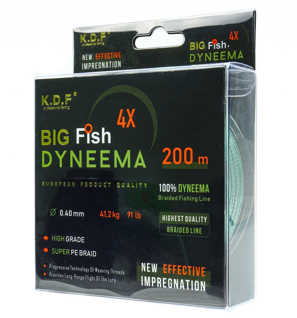 Плетеный шнур KDF Big Fish Dyneema 0 40 мм 200 м (18) | Спорт и развлечения