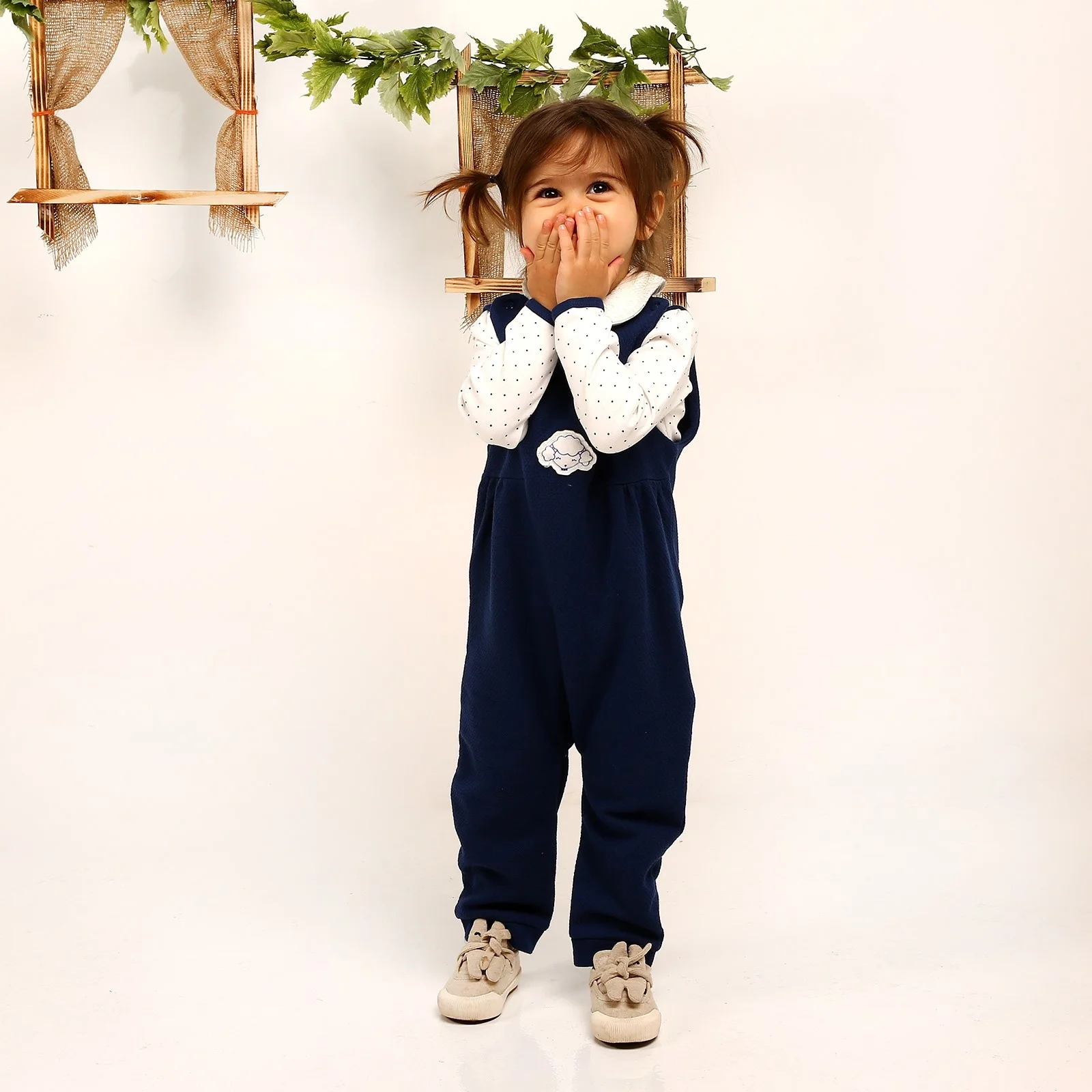 Ebebek HelloBaby/шикарный Детский свитер с овечкой Комплект комбинезонов |