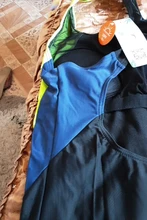 Anfilia-traje de baño deportivo de una pieza para mujer, ropa de playa de retazos, hasta la rodilla