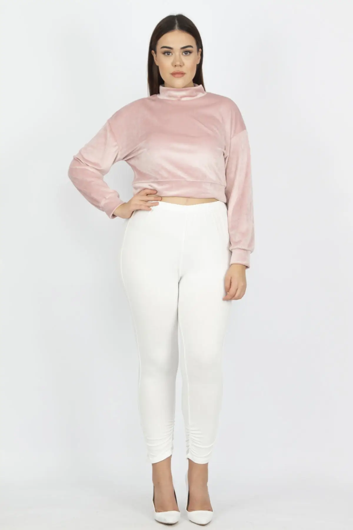 Женские кружевные леггинсы из вискозы Sans Textile 65 N13982 | Женская одежда