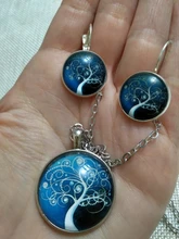 Earrings Fashion Jewelry Life-Tree Tree-Of-Life Silver-Color Girl Women Glass for Earhook