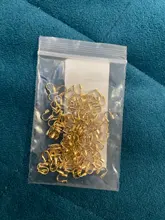 Protectores de alambre de 100x4mm, accesorios de forma de U, cierres, conector para fabricación de joyas, 4,5 unids/lote