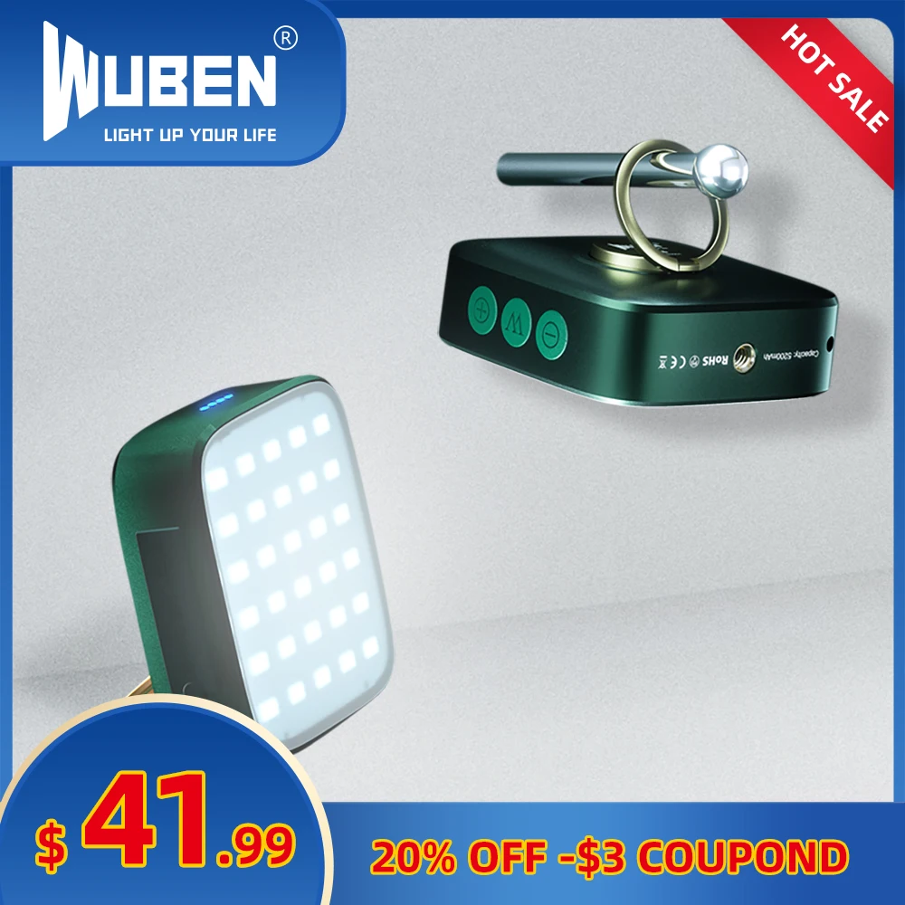 WUBEN F5 Multifunctional camping Light 500 Lumens IP64 Type-c Charging Mobile power bank Outdoor tent lights | Лампы и освещение
