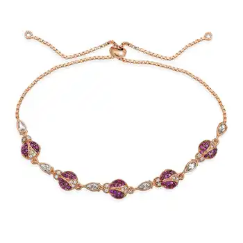 

Merve Silver Ladybird Buggy Elevator Bracelet