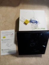 Interruptor de luz táctil de pared estándar de la UE, toma de corriente de pared, Sensor, Panel de cristal blanco, con retroiluminación LED, AC220V