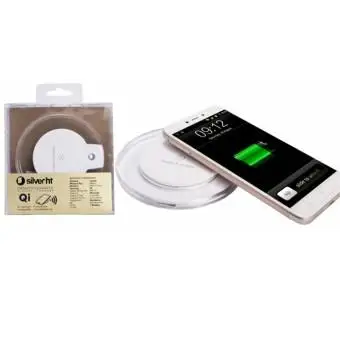 

Silver Ht wireless charger Compatible Qi standard-7.5W-electronic auxiliary battery Silverlit