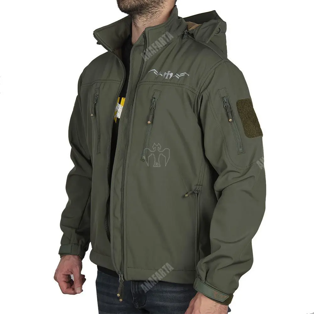 TURKISH TACTICAL JACKET SOFTSHELL GREEN 