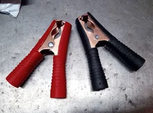 2Pcs Red+Black Car Alligator Clips Battery Clamps Crocodile Clip 100A Aligator Clips