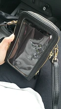 Purse Messenger-Bag Crossbody-Bag Pocket Cell-Phone-Shoulder-Bags Touch-Screen Transparent