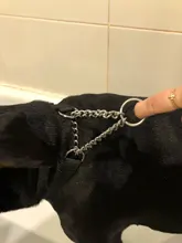 Dog-Collar Link-Chain Dog-Training-Accessories Slip Pet Large Dog Martingal Nylon Adjustable