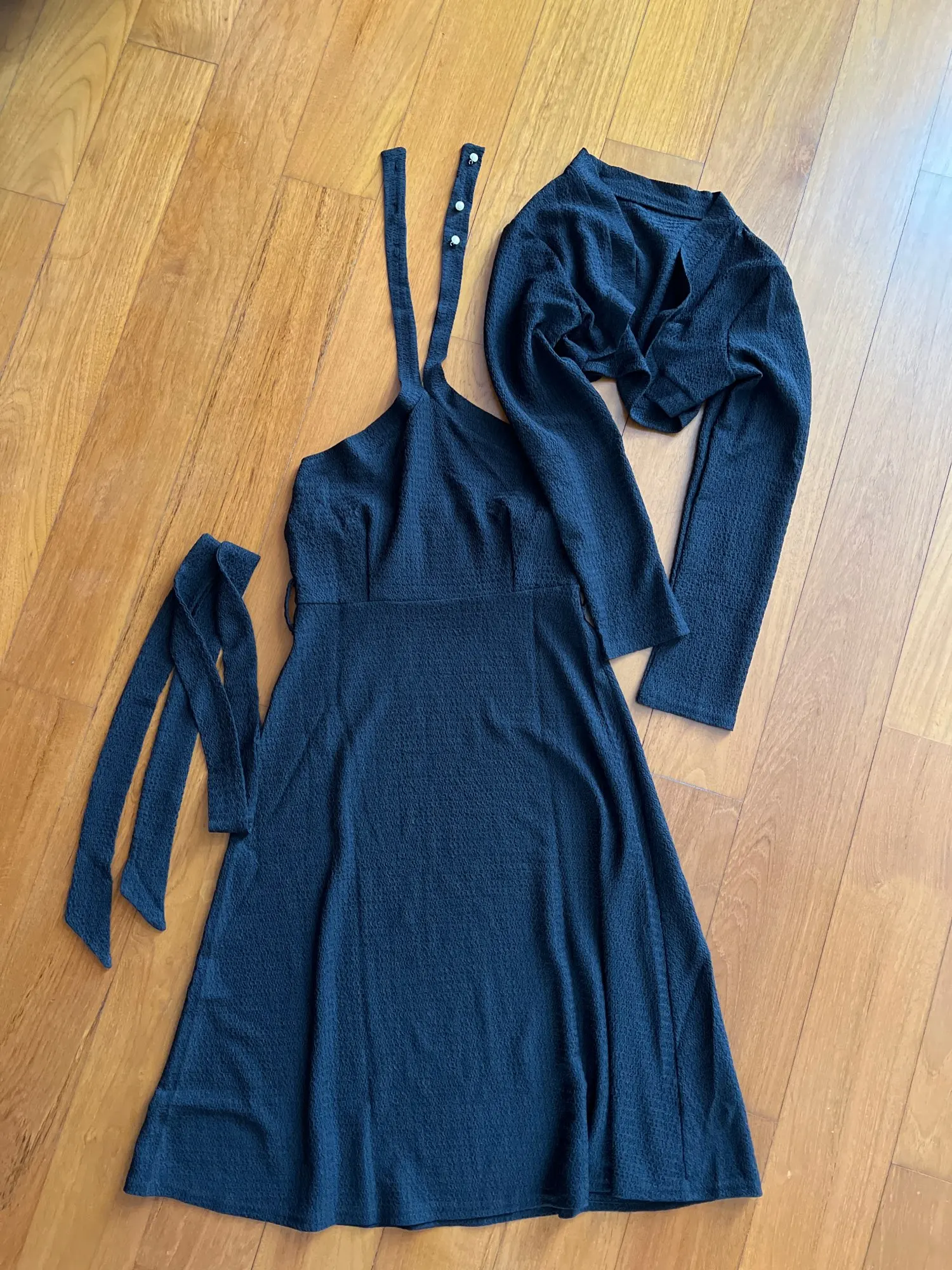 Knitted Two-piece Dress With Elder Sister Temperament photo review