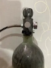 Refill-Adapter Charging-Valve Air-Filling-Station M18x1.5 400bar with 6000psi-Gauge 50cm