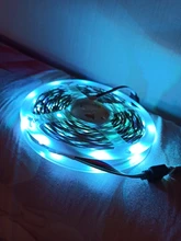 RGB Tape Diode Led-Light-Strip Decoration Neon Ribbon Flexible Waterproof RGBWW for 5M