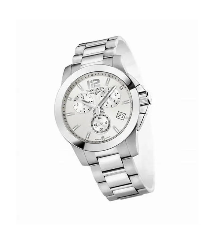 LONGINES CONQUEST кварцевый хронограф L3.660.4.76.6