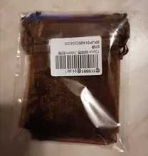 Bolsas de Organza para regalos de boda, bolsitas con cordón de caramelo para embalaje de exhibición de pendientes y joyería, 7x9cm, 10/20/50/100 Uds.