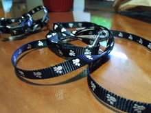 Paw Print Small Dog Harness and Leash Soft Nylon Pet Walking Harness Vest For Chihuahua