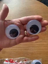 Ojos movibles de plástico para manualidades de niños, tamaño de 5-40mm, con ojos saltones, para Scrapbooking, utilizado para accesorios para muñeca de juguete, bricolaje