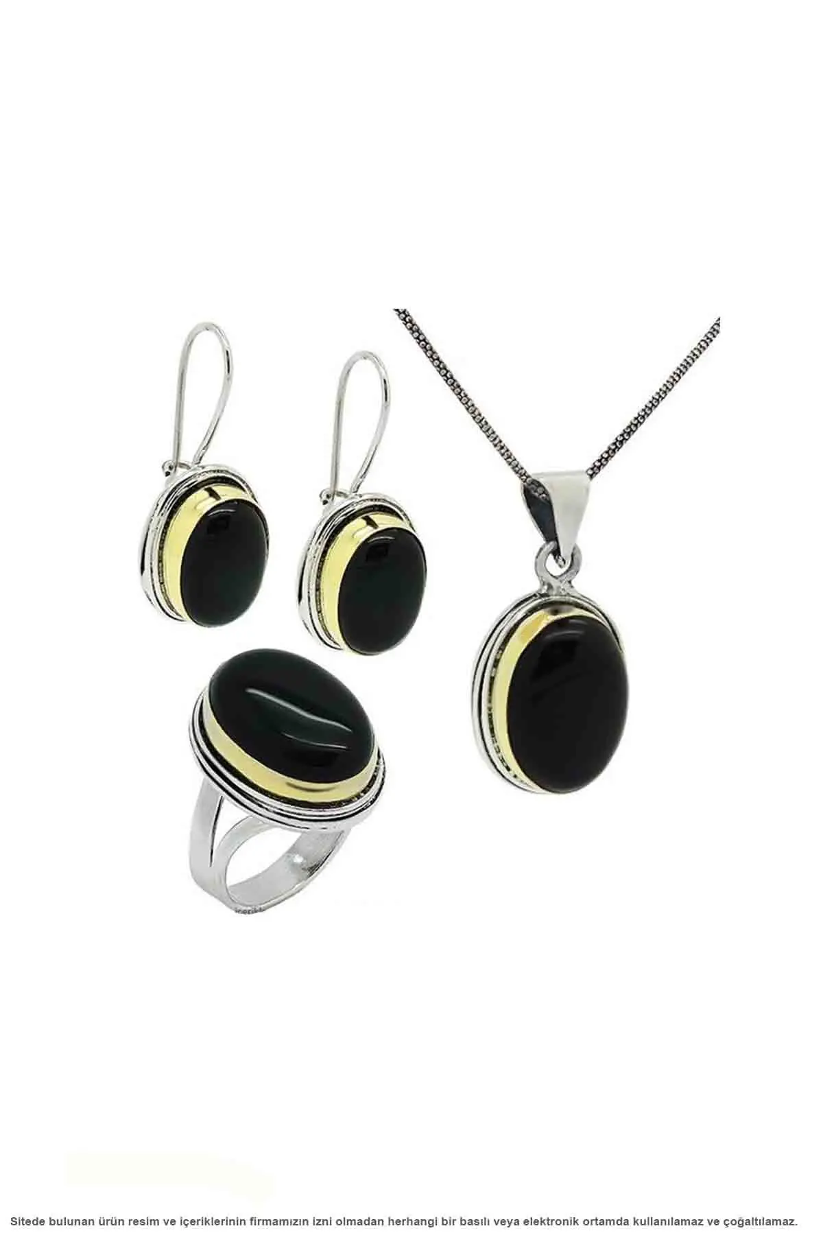 

Black Onyx Stone Silver Hand Handwork Jewelry Set