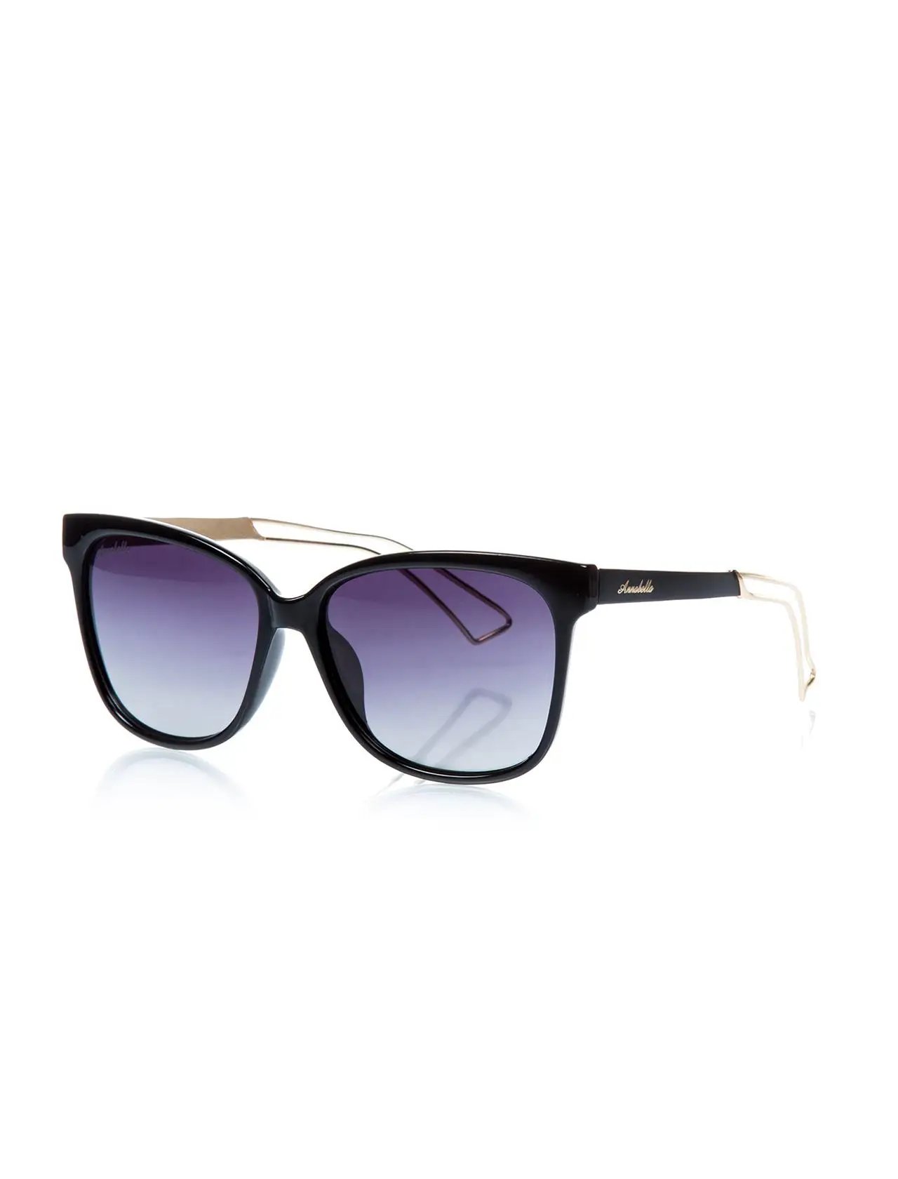 

Women's sunglasses anb 217 01 bone black organic rectangle rectangular 55-16-146 annabella