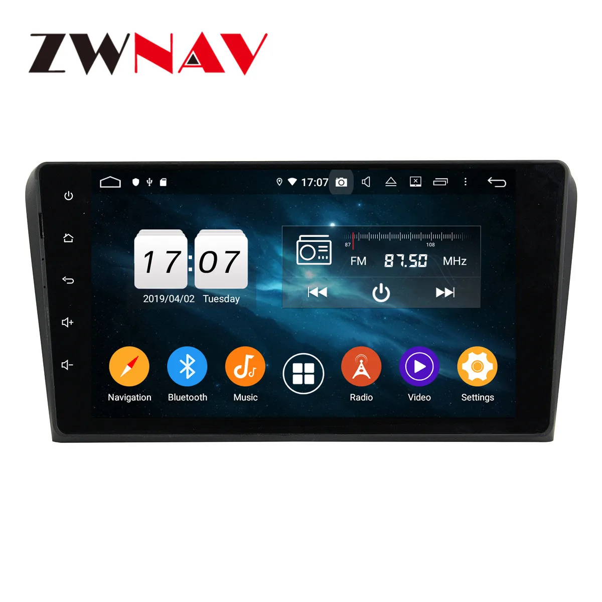 Android 9 4+ 64G DSP ips Автомобильный плеер gps навигация для MAZDA 3 2004-2009 головное устройство мультимедийный Кассетный плеер рекордер