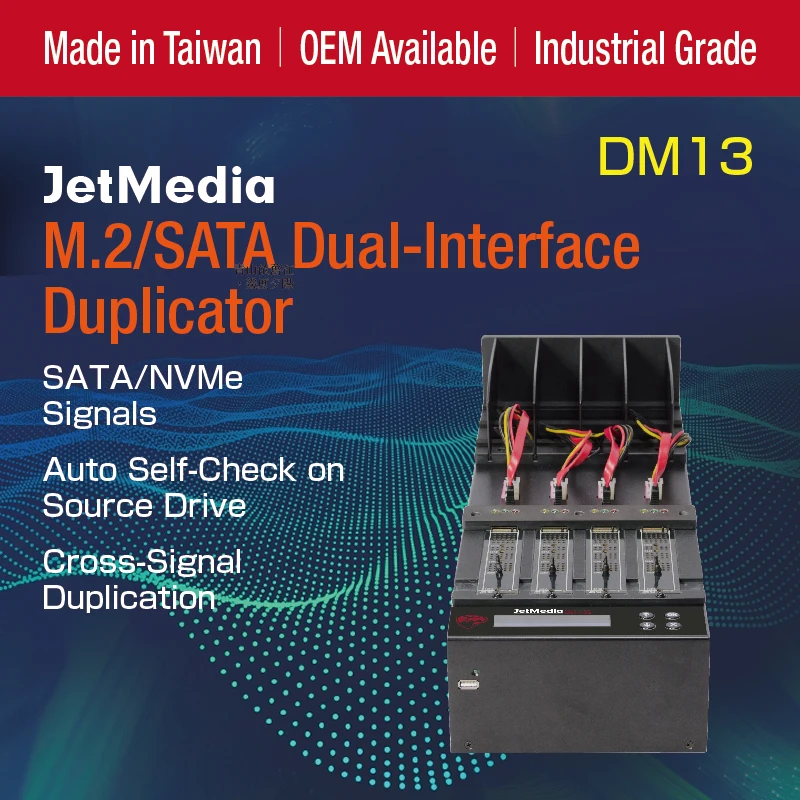 Jetmedia dm13 1to3 m.2 nvme sata duplicador ssd sata m.2 dupla-interface duplicador hdd ssd copiadora