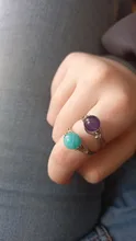 Momiji-anillos de moda para mujer, amatista Anillos de piedra Natural curativa, ágatas, cuarzo rosa, fiesta, boda, giratorio, venta al por mayor
