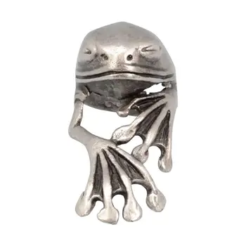 

Women's ring oversized frog with paws (silver) (52829)