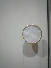 KAK-Ganchos de latón estilo pastoral de pared para colgar ropa, conchas de estilo nórdico para gabinete, perillas de baño, cocina y pasillo, muebles, color dorado